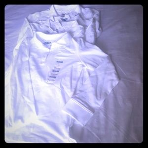 Size 8 Old Navy Girls long sleeve polo shirts (4)